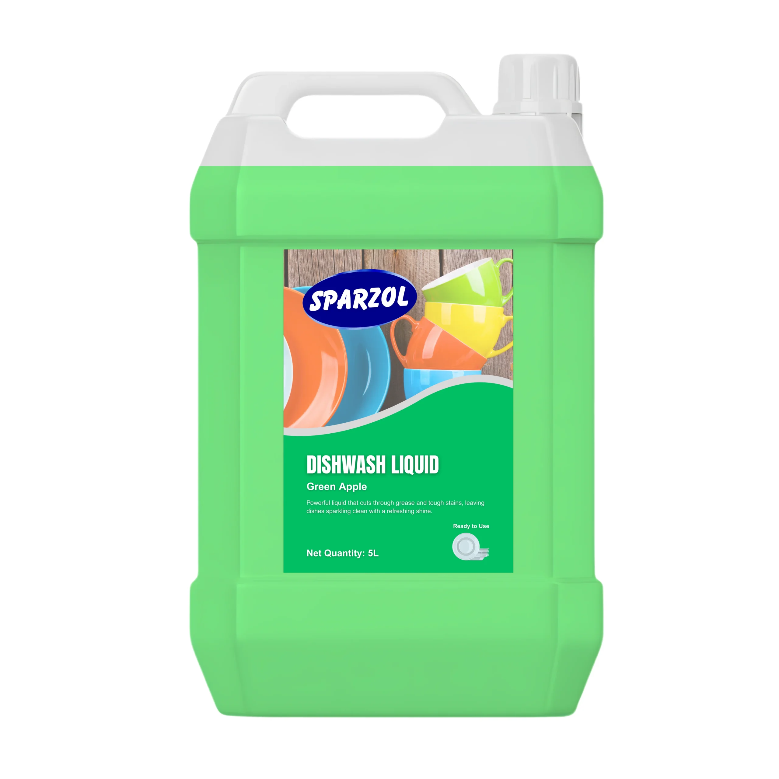 Sparzol Dishwash Liquid 5L Green Apple